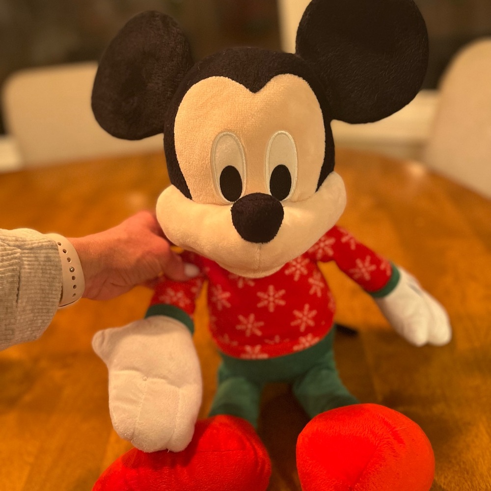 Christmas Mickey Stuffed Animal